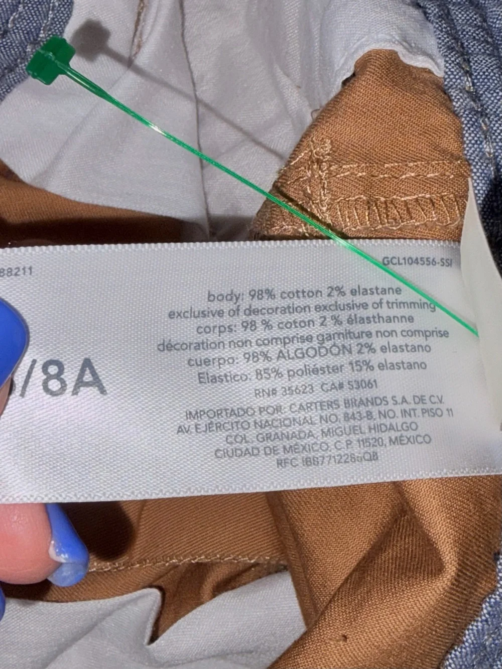 OshKosh B’gosh Boys Size 8 Tan Stretch Chino Shorts NWT